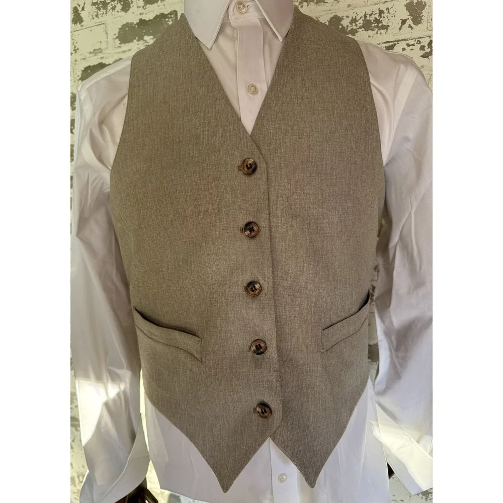 Vintage Century Club 2 Piece Suit Mens 42R Plaid‎ Blazer Vest Jacket 70s